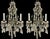 1940s French Louis XV Style Sconces W/ Bronze, Macaroni Beads Cut Glass Prisms - Pair For Sale In Atlanta - Image 6 of 7