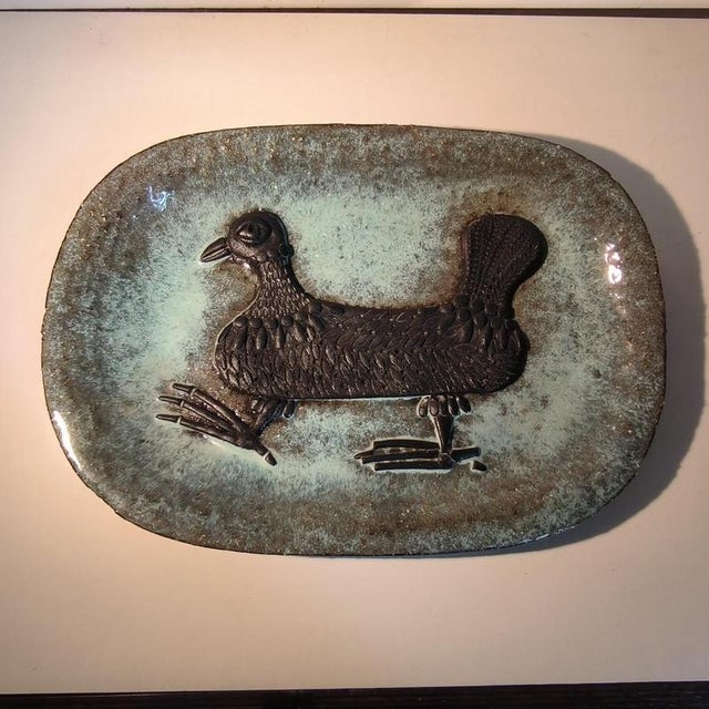 Vintage Ceramic Dish by Marie-Henriette Bataille for Dour, 1970 For Sale - Image 9 of 10