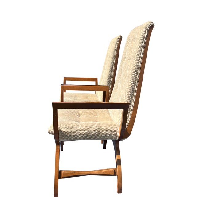 Vintage Mid Century Modern Pair Accent or Side Chairs in Adrian Pearsall Style For Sale - Image 10 of 11