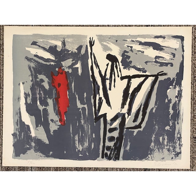 1950s Wally Elenbaas Prediker Lithograph For Sale - Image 4 of 4