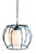 Mid 20th Century Mid Century Modern Faux Bamboo Metal Cage Chandelier With Ball Center Globe For Sale - Image 10 of 12