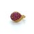 Modern Gazdar, 1960's 18k Yellow Gold and Ruby Bombe Ring, Size 5.25 For Sale - Image 3 of 6