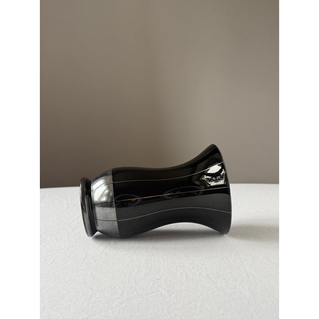 Vintage Art Deco Hyalith Glass Vase, 1930s For Sale - Image 3 of 6