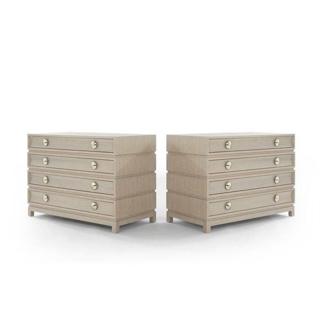 Not Yet Made - Made To Order Stacked Dressers in Limed Oak - a Pair For Sale - Image 5 of 16