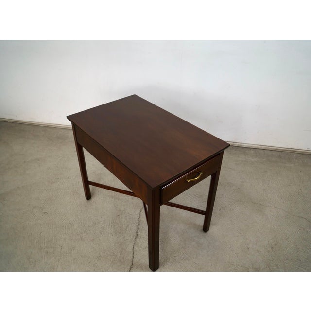 Mid-Century Modern Mid-Century Modern Style Madison Square End Table For Sale - Image 3 of 12
