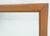 Late 20th Century Solid Walnut 31x45 Rectangle Frame Mid Century Modern Wall Mirror MINT For Sale - Image 5 of 11