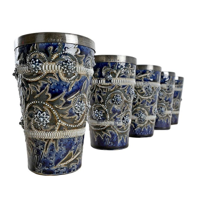 Silver Orangeade Service from Leuchar & Son, Set of 6 For Sale - Image 8 of 13