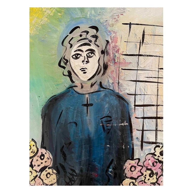 Abstract Expressionism 1960s Abstract Figurative Acrylic Painting by Peter Keil For Sale - Image 3 of 5