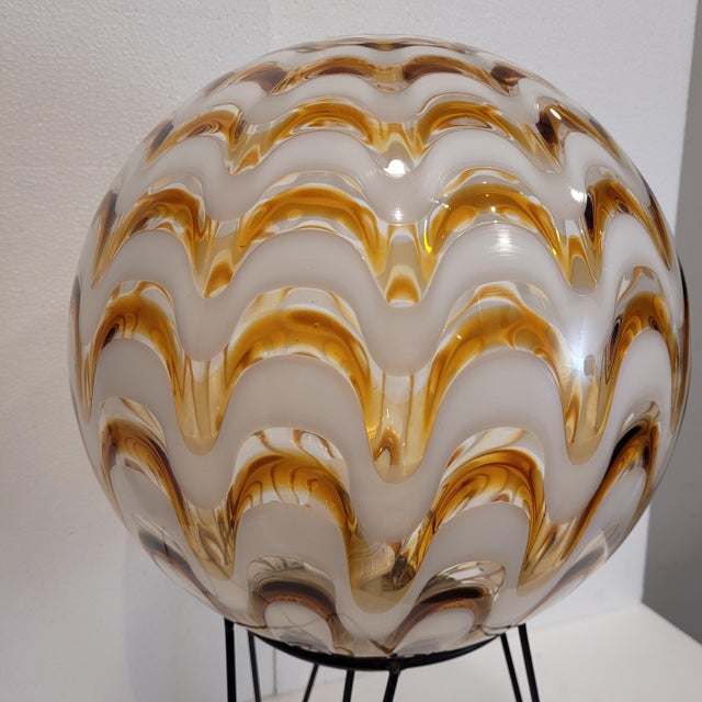 Vintage Italian Table Lamp in Murano Glass, 1970s For Sale - Image 11 of 18