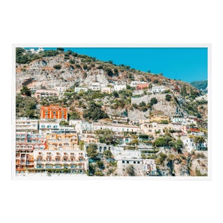 Positano 1 by Natalie Obradovich in White Framed Paper, Medium Art Print For Sale