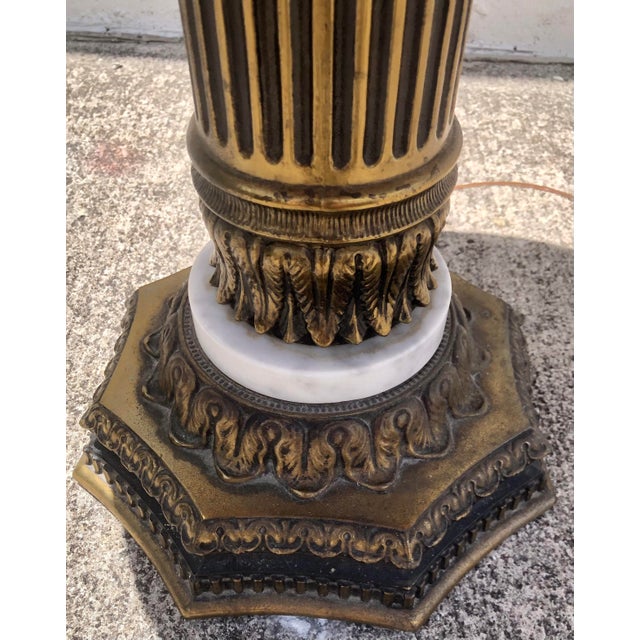 Vintage Mid Century Italian Round Marble Side/End Accent Table For Sale - Image 9 of 12