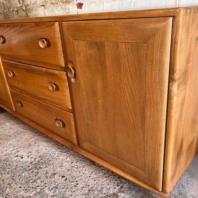 Wood Tan Elm Sideboard from Ercol For Sale - Image 7 of 15