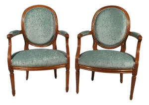 Louis XVI Armchairs, Provincial France, 1780s, Set of 2