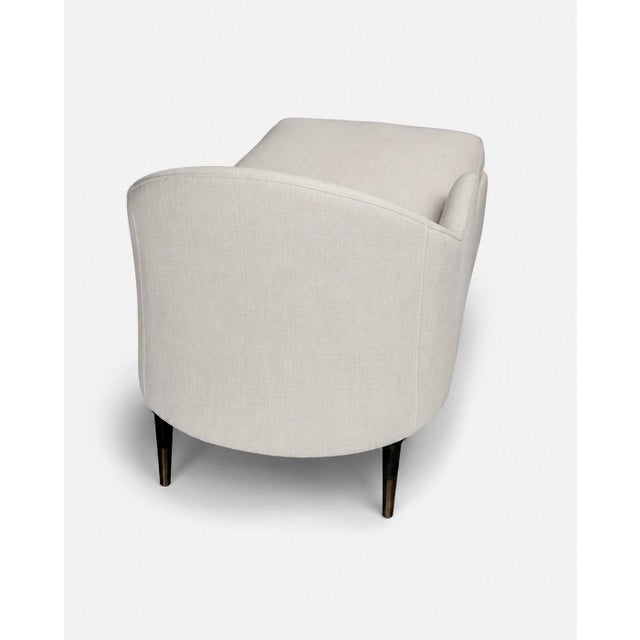 Baker Furniture Company Baker Furniture Serene Chaise by Kara Mann, Milling Road Collection, Laf, Perennials Upholstery For Sale - Image 4 of 8