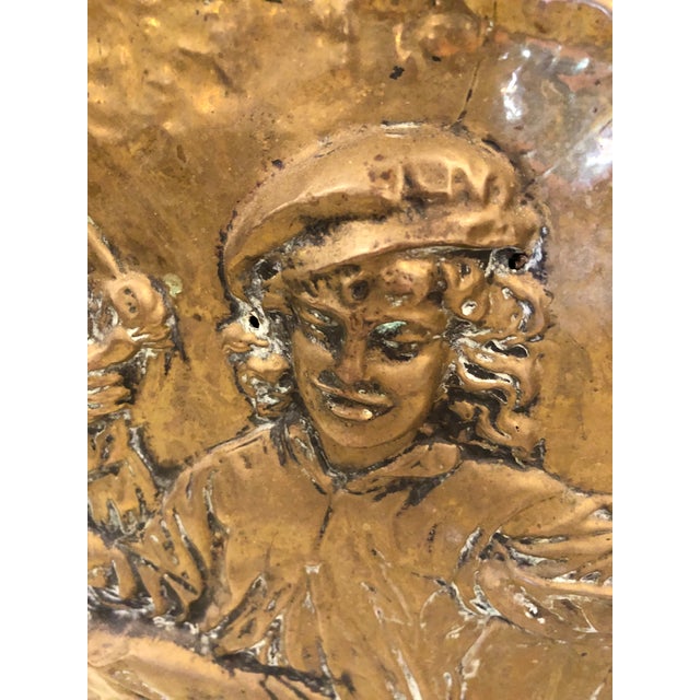 19th Century Brass Relief Repousee Fireplace Box Chairish