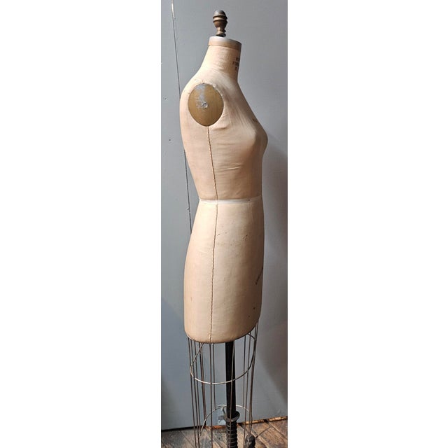 American Antique Wolf Rolling Dress Form - Custom Size For Sale - Image 3 of 6