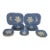 1930s “Dainty Flower Blue" (Also Known as Virginia) Pattern From Cameoware by Harker Pottery Company Dinnerware Set - 24 pcs For Sale