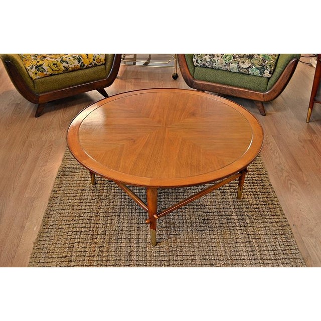 Lane Mid Century Danish Style Copenhagen Round Coffee Table Chairish