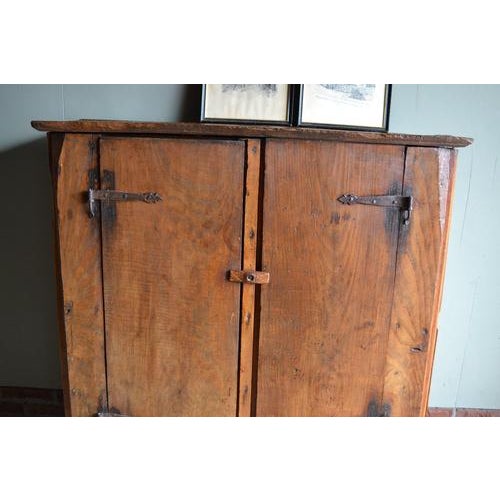 Antique Spanish Walnut Pantry Cupboard For Sale - Image 3 of 11