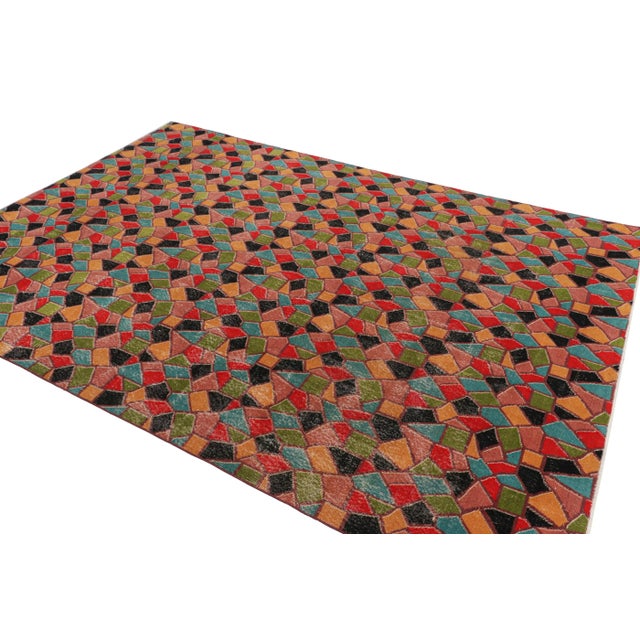 Rug & Kilim Vintage Turkish Rug With Polychromatic Geometric Patterns, From Rug & Kilim For Sale - Image 4 of 7