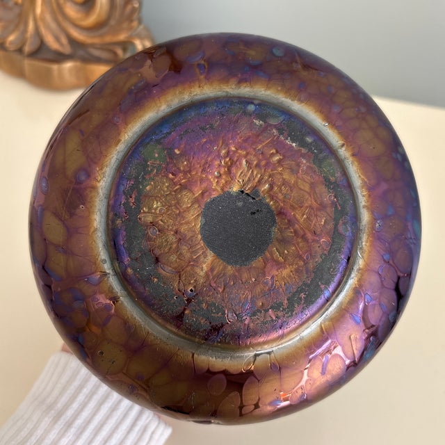 1900s Loetz Bohemian Art Glass Vase For Sale In Jacksonville, FL - Image 6 of 8