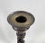 Early 20th Century 12.5” Antique English Oak Barley Twist Candlesticks With Brass Inserts - Pair For Sale - Image 5 of 14