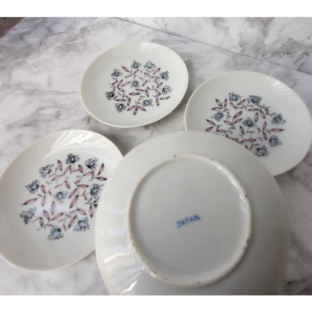 Japanese Vintage Japanese Butter Pat Plates - Set of 4 For Sale - Image 3 of 8