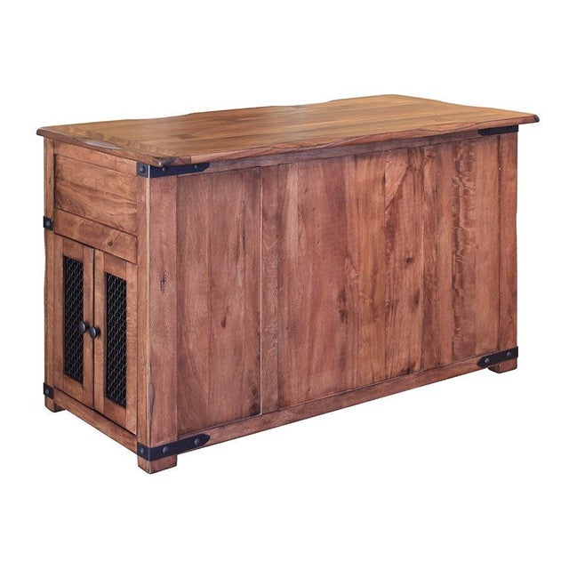 Wood Granville Parota Kitchen Island For Sale - Image 7 of 11