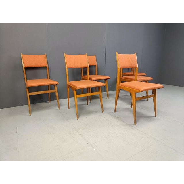 Wood Mid-Century Italian Dining Chairs, 1950s, Set of 6 For Sale - Image 7 of 11