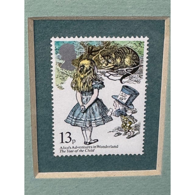 Adorable 1979 Custom Framed Literary British Stamps Nursery Decor For Sale In Pittsburgh - Image 6 of 10
