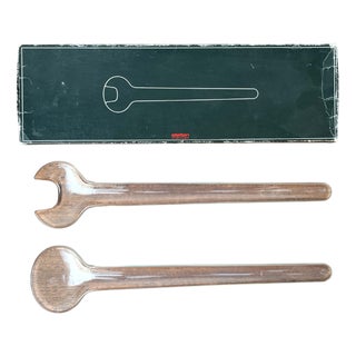 Mid-Century Danish Salad Servers by Erik Magnussen for Stelton, Set of 2 For Sale