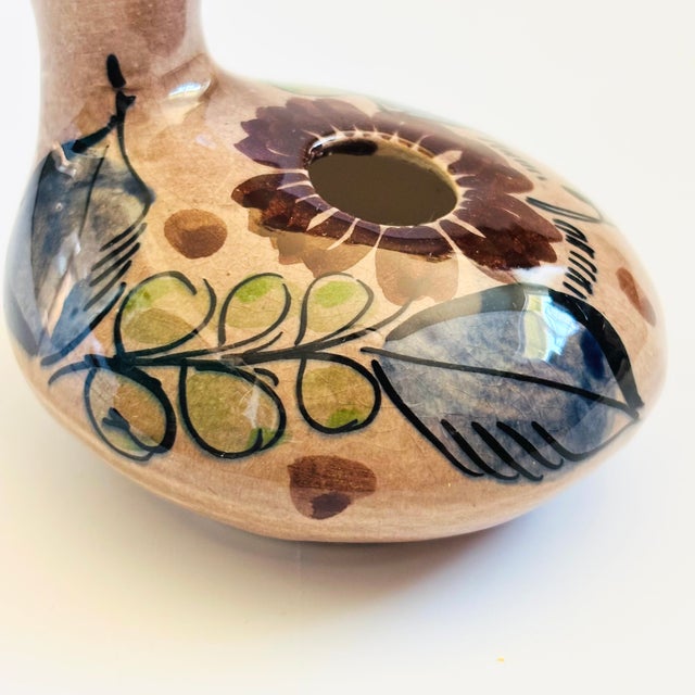 Late 20th Century Tonala Pottery Duck Bud Vase For Sale - Image 5 of 8