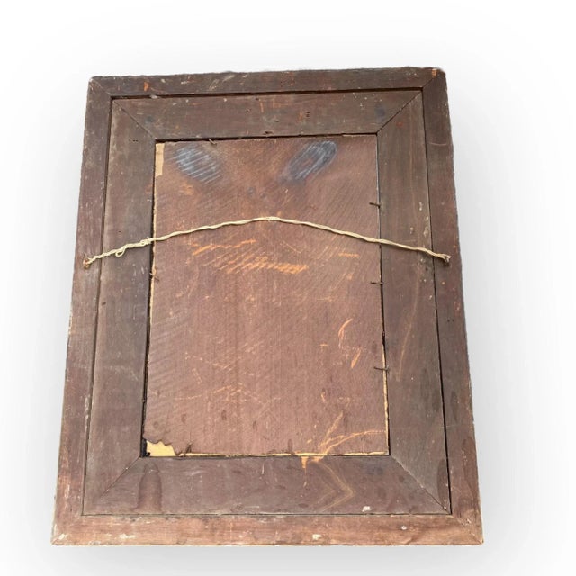 Antique American Punch Paper Lacework Celtic Cross Original Ornate Gesso Frame For Sale - Image 13 of 17