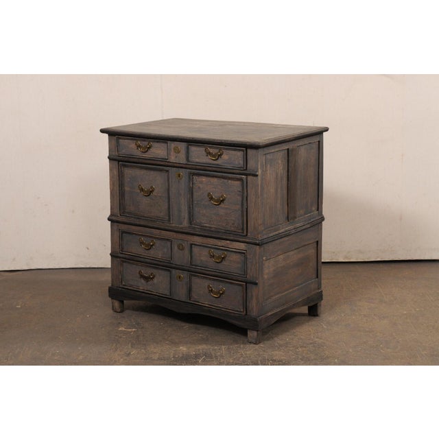 Late 18th Century Late 18th C. English Chest W/ Great Hardware For Sale - Image 5 of 12