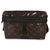 Plastic Monogram Glaze Canvas Messenger Bag PM For Sale - Image 7 of 9