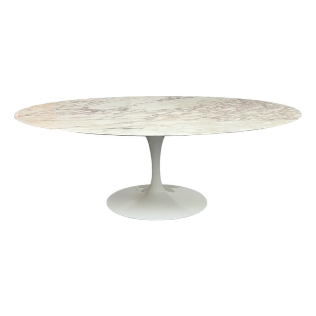 Eero Saarinen for Knoll 50th Anniversary Marble Tulip Dining Table For Sale