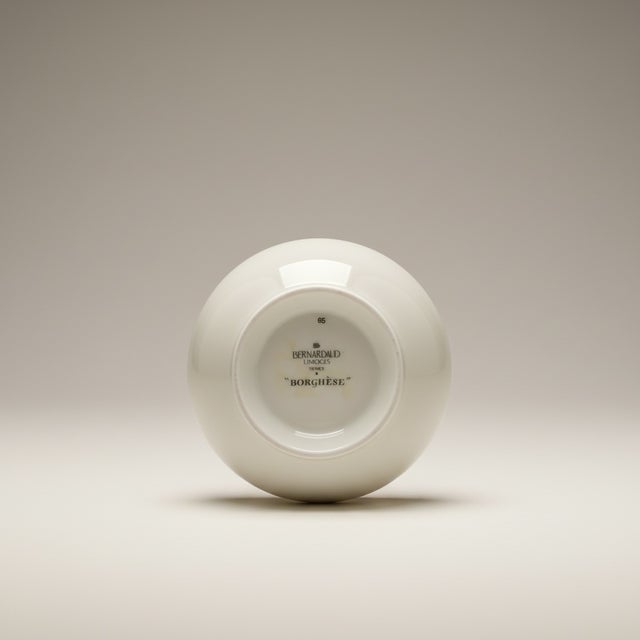 This teapot features the Borghese pattern by the renowned French manufacturer Bernardaud Limoges. Produced between 1993...