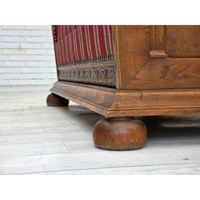 Vintage Danish Two-Seater Sofa in Wool and Oak, 1960s For Sale - Image 10 of 18