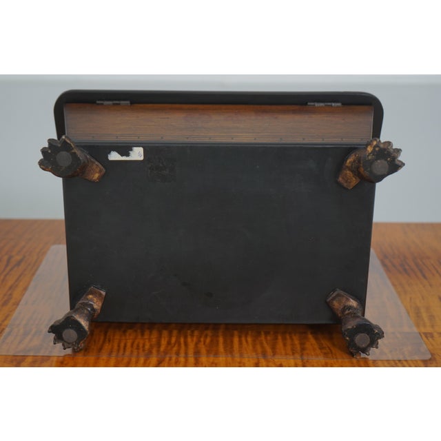Neoclassical Dresser Top Jewelry Box W. Paw Feet For Sale - Image 12 of 12
