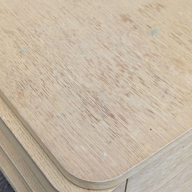 Restoration Hardware Ligne Three Drawer Nightstand For Sale - Image 9 of 10