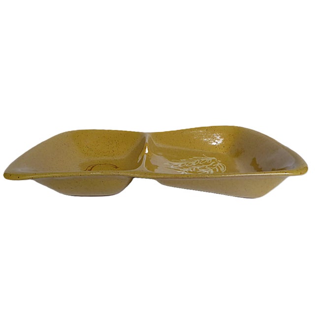 Saffron 1956 Glidden Pottery Set, Sergio Dello Strologo / Fong Chow, Alfred Buffetware - 3 pcs For Sale - Image 8 of 13