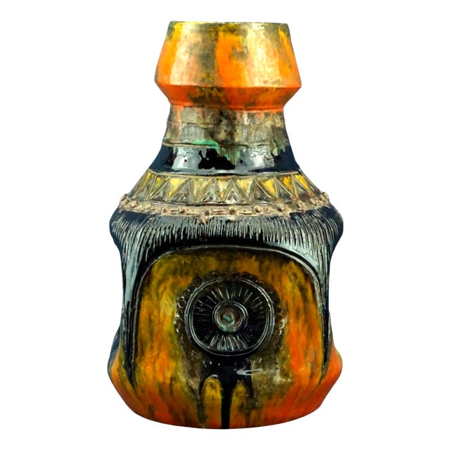 Sardinian Futuristic Ceramic Vase by Emilia Palomba, Italy, 1960s For Sale