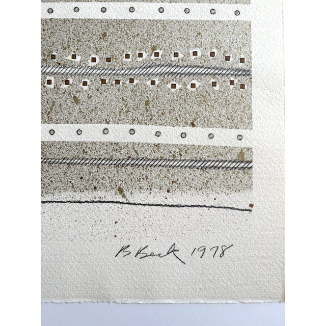 Barbara Beck Watercolor and Graphite on Paper 1978 For Sale - Image 4 of 5