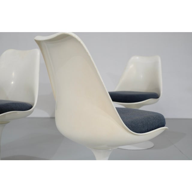 Blue Tulip Chairs by Eero Saarinen for Knoll International, USA, 1957, Set of 6 For Sale - Image 8 of 18
