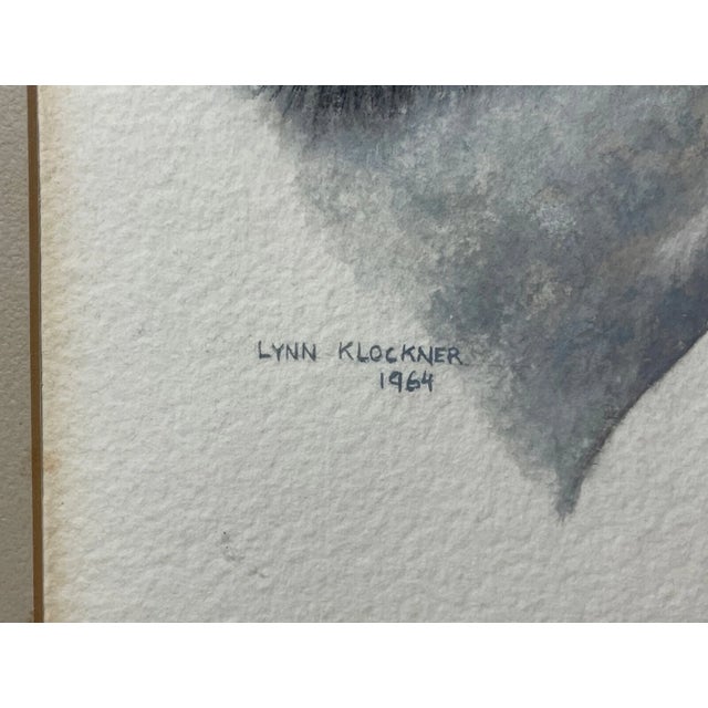 Paint Vintage 1964 Original Lynn Klockner Acrylic Horse Realism Portrait Painting Art For Sale - Image 7 of 12