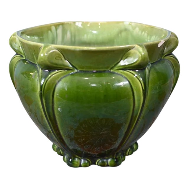 Art Nouveau Porcelain Planter Pot, 1890s For Sale