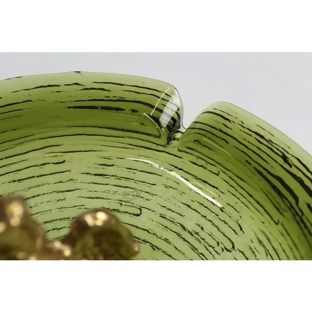 Mid-Century Glass and Metal Ashtray, 1970s For Sale - Image 5 of 11