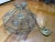 Vintage Leaded Glass Pane Chandelier For Sale - Image 9 of 9