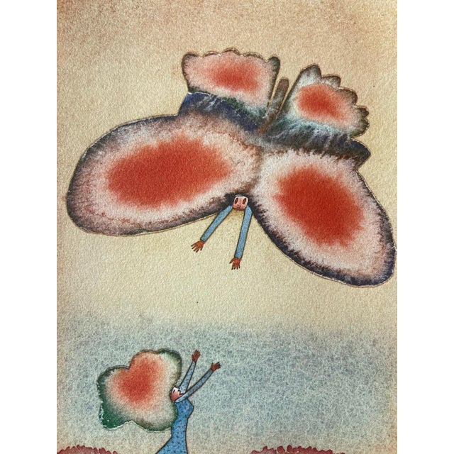 Jean-Michel Folon, Le papillon, Etching For Sale - Image 5 of 8