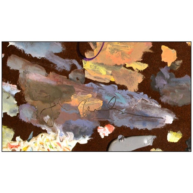 Late 20th Century Hand Painted Artist Palette, Thomas Kinkade For Sale - Image 4 of 6